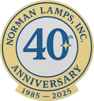 Norman Lamps 40th Anniversary — 1985 to 2025