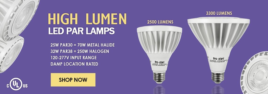 High Lumen PAR LEDs