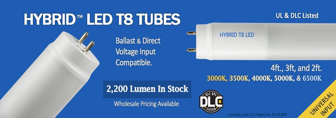 Hybrid LED T8 Tubes