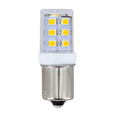 LED-1156-2W-3K-10-30V 3000K LED T5 BA15S, SC Bayonet Base