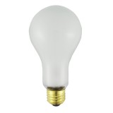 PFA-TS150A 130V 150W Frosted Glass A21 TUFF-COAT (TEFLON) High Temperature Shatter Containment - Norman Lamps
