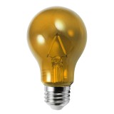 LED A19 Yellow Transparent Glass