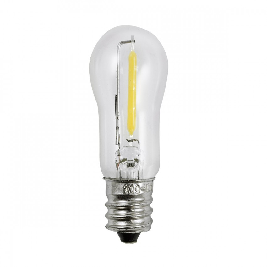 LED-FS6E12-1W - 120 volt, 1 watt, S6 Filament Bulb, 2700K Warm White, E12