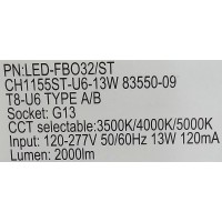 LED-FBO32/ST Selectable Hybrid (A+B) U-Bend 6 LED-FBO32/ST Selectable Hybrid (A+B) U-Bend 6