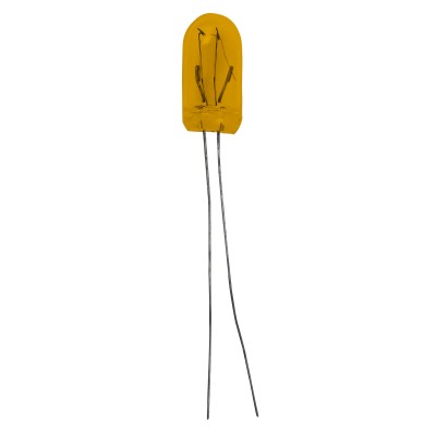 2187-AMBER Miniature Bulb 28V Wire Leads 1.25
