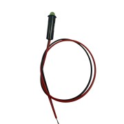 5100H5-12V  Panel Mount Indicator 1/4 Inch Green LED 12V - Norman Lamps