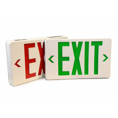 CXT-01-120R/G LED EXIT SIGN Selectable RED/GREEN - Double or Single Sided -120/277 Volt