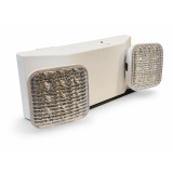 CEM-01-120 - LED Emergency Light - 120-277V - 90 Minute Battery Back-up - 1 Watt LED Per Head - White Finish