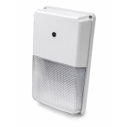 1950 Max Lumen - White - 15W Max - Wattage and Color Selectable - White LED Mini Wall Pack Fixture - With Photo Cell - Norman Lamps