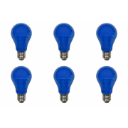 LED-A19-5W-BLUE 6PK - Norman Lamps