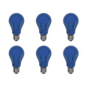 LED-A19-5W-BLUE 6PK - Norman Lamps