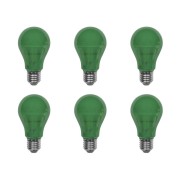 LED-A19-5W-GREEN 6PK - Norman Lamps