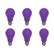 LED-A19-5W-PURPLE 6PK - Norman Lamps