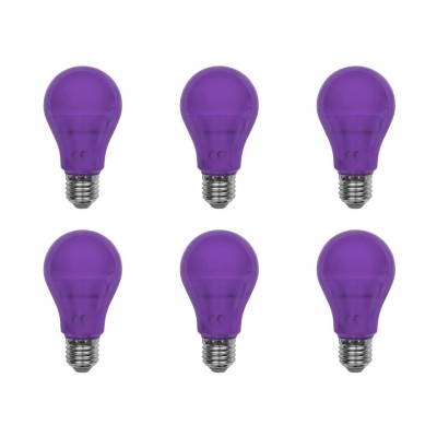 LED-A19-5W-PURPLE 6PK LED-A19-5W-PURPLE 6PK - Norman Lamps