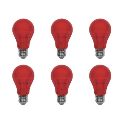LED-A19-5W-RED 6PK LED-A19-5W-RED 6PK - Norman Lamps