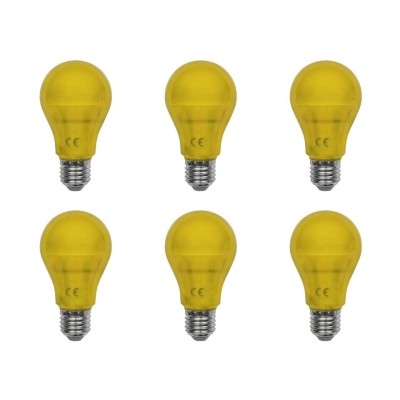 LED-A19-5W-YELLOW 6PK