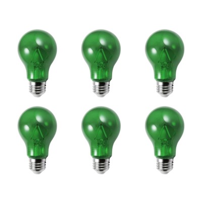 LED A19 Green 6PK Transparent Glass Copy LED A19 Green 6PK Transparent Glass Copy - Norman Lamps