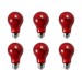 LED A19 Red 6PK Transparent Glass LED A19 Red 6PK Transparent Glass