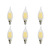 LED-FB10CFCD-4W Flame-Tip 2700K 6 PACK
