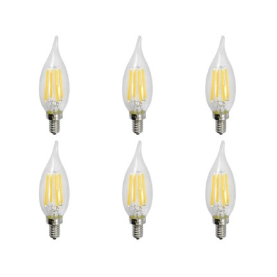 LED-FB10CFCD-4W Flame-Tip 2700K 6 PACK