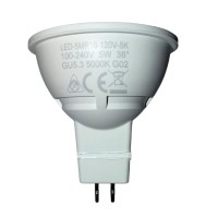LED-5MR16-120V-5 Pure-White 5000K - 120-240 Volt Operation LED-5MR16-120V-5 Pure-White 5000K - 120-240 Volt Operation