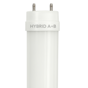 LED-T818-22-5000K A+B Hybrid 4 Foot Tube 17W 2,200 Lumens 5000K CCT - Norman Lamps