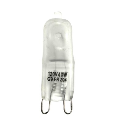 Q40G9-120V-FR Halogen Bulb 120V 40W G9 Base Frosted Glass