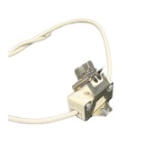 G9.5-SOCKET CERAMIC SOCKET W/ WIRE LEADS 10 - Norman Lamps