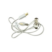 E12-C7-PC Power Cord Assembly - 6 feet long - Switch and LED C7 bulb included - 2,700k - Norman Lamps