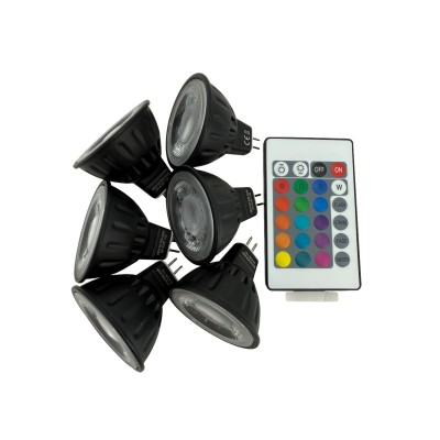LED-5MR16-RGB3K-6PK with Remote - RGB, Change Colors with Remote 6 Pack LED-5MR16-RGB3K-6PK with Remote - RGB, Change Colors with Remote 6 Pack