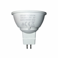 LED-5MR16-120V-5K Pure-White 5000K CCT 120V-240V Input Range