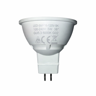 LED-5MR16-120V-3K Warm-White 3000K CCT 120V-240V Input Range LED-5MR16-120V-3K Warm-White 3000K CCT 120V-240V Input Range